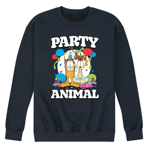 Garfield - Party Animal - Men's Crew Neck Fleece Pullover