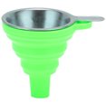 thumbnail image 3 of Stainless Steel Funnel, Foldable Flexible Silicone Collapsible Funnel  For Liquid For Resin For Powder Blue,Green,Pink, 3 of 8