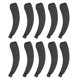 thumbnail image 5 of 10 pinzas para el pelo negras con forma de plátano, elegantes, seguras y flexibles, para accesorios para el cabello, 5 of 10