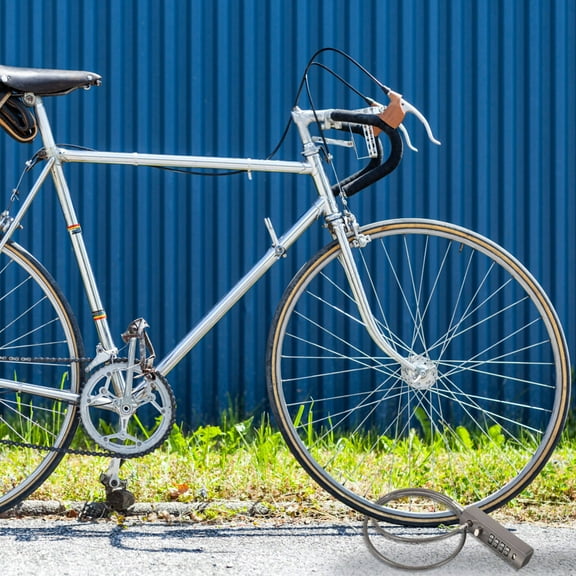 WEUVEB Steel Cable Combination Lock 4- Password for Luggage and Bikes 1Pack