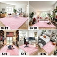 thumbnail image 6 of Rugs for Living Room 6x9, Alfombras para Salas Fluffy Shag Large Fuzzy Plush Soft Area Rug, Shaggy Carpets for Bedroom, Kids Boys Girls Home Decor Aesthetic(6 x 9, Pink), 6 of 15