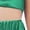 Green, variant on Kids Girls Sparkly Metallic Hip-Hop Jazz Dance Outfit Mesh Patchwork Crop Top and Cargo Pants Set Gold 16