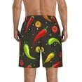 thumbnail image 3 of Disketp Men'S Swim Trunks Hawaiian Breathable Surf Beach Swimsuits Mesh Lining Beach Shorts With Pockets-Chili2, 3 of 9