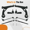 thumbnail image 6 of maXpeedingrods 8Pc Suspension Kit for Chrysler 200 2015-2017 Dodge Dart 2013-2016, Front Lower Control Arm with Ball Joint Sway Bar Link Outer Inner Tie Rod, 6 of 7