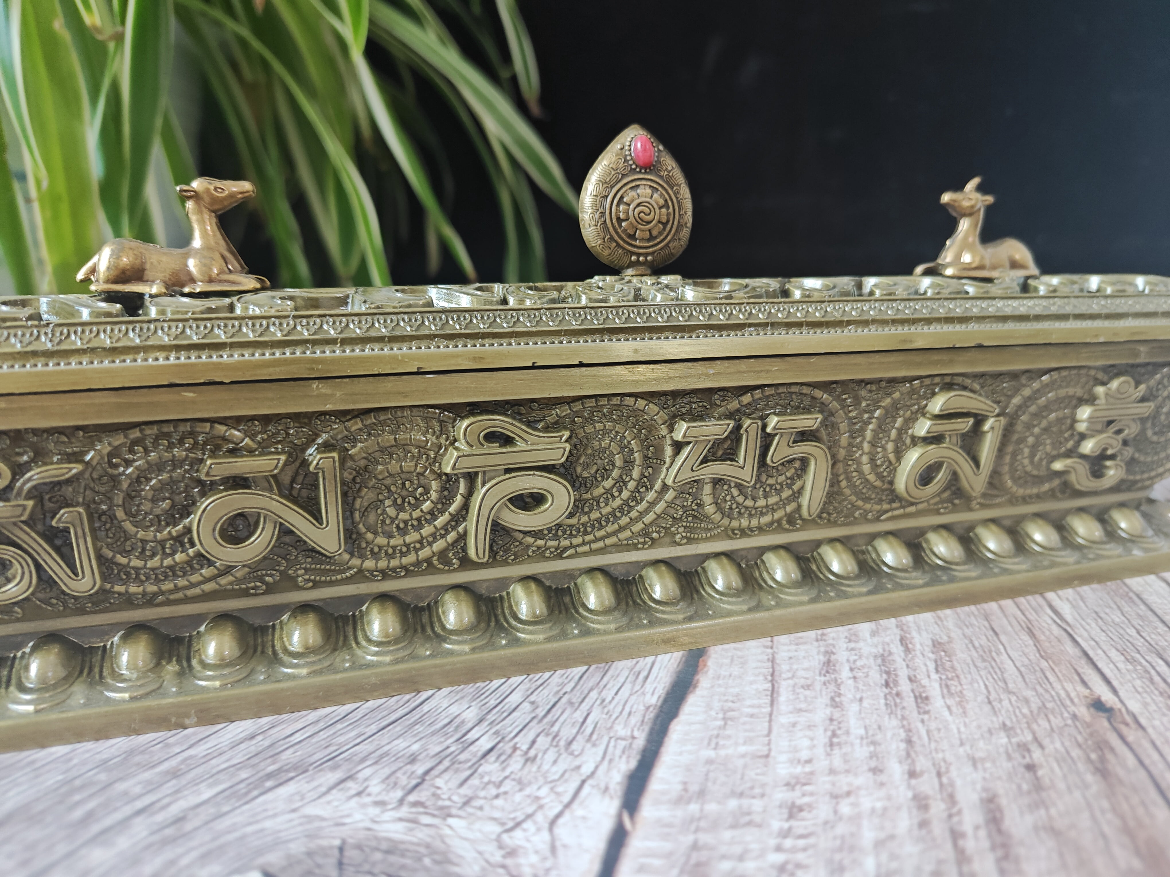 12.9''Vintage style copper unique Incense Holder waterfall  Catcher censer Incense Burner for Sticks Healing Ash Catcher ashtray Home Decor