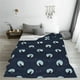 thumbnail image 5 of Fotbe Wolf And Moon Manta de Franela Acolchonada con Estampado, Súper Suave y Esponjosa, Extra Grande para Sofá, Cama, Uso Todo el Año-40"x30", 5 of 7