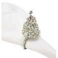 thumbnail image 5 of Fennco Styles Hand Beaded Christmas Tree Metal Napkin Rings, Set of 4, 5 of 5