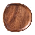 thumbnail image 2 of Natural Wooden Serving Tray, Irregular Wood Food Platter, Solid Wood Snack Serving Plate, Handmade Wooden Dessert Tray, Multi-purpose Wooden Display Board, Tea Coffee Serving Dish for Home Use, 2 of 5