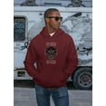 thumbnail image 2 of Panther With No Fear Quote Hoodie Men -Image by Shutterstock, Male Medium, 2 of 4