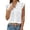C-White97, variant on Womens Flutter Sleeve T Shirt Summer V Neck Ruffle Solid Color Basic Tee Casual Dressy Wear Comfy Tops