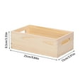 Large Open Top Desktop Organizer Innovative Solid Wood Storage Box Purpose Toolbox For