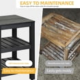 thumbnail image 5 of DWVO 3 Tier Corner Shelf, Corner Shower Shelf Bathroom Shelf, Night Stand & End Table for Bathroom, Backyard, Porch, Balcony,Living Room and, Bedroom - Black, 5 of 10