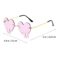 thumbnail image 2 of Masteelf Lolylad Women's Fashion Melting Glasses Stylish Eyewear Trendy Love Design Accessories, 2 of 8