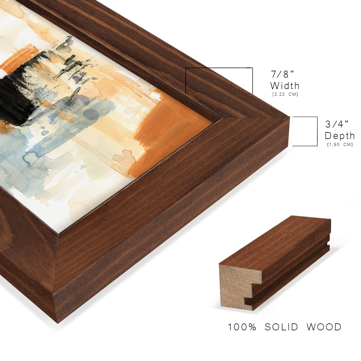 Seria IV - Framed Print w/glass - Chestnut