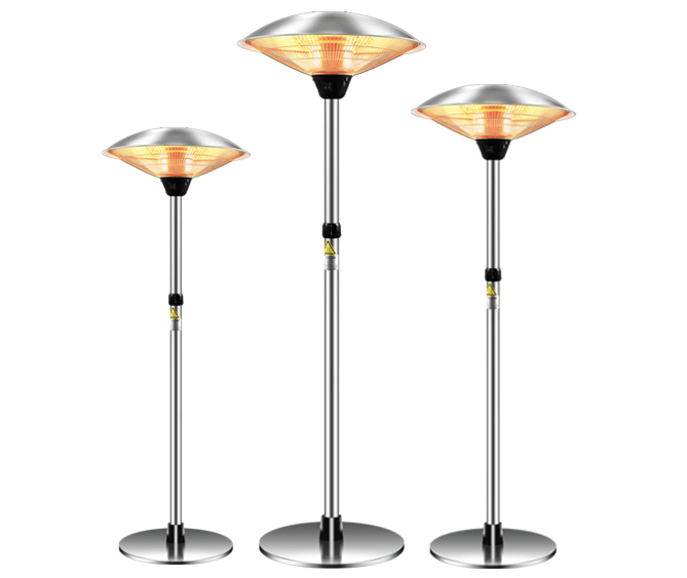 1500W Electric Patio Heater Freestanding Electric Outdoor Warm Infrared