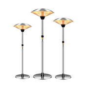 1500W Electric Patio Heater Freestanding Electric Outdoor Warm Infrared Heater