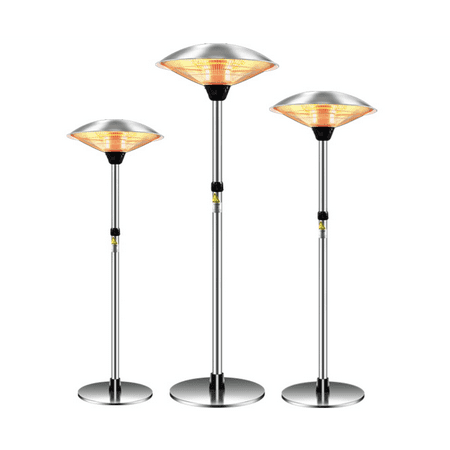 1500W Electric Patio Heater Freestanding Electric Outdoor Warm Infrared Heater