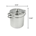 thumbnail image 6 of Mainstays 4-Piece Stainless Steel 8 qt Cooker Multipot Set, 6 of 16