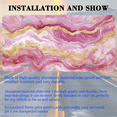 thumbnail image 3 of 1 Pcs 2D Flat License Plate Covers & Frames, Pink and Gold For Decorative Front, Waterproof For Decoration Aluminum License Plate Covers & Frames Cover For Men Women, 12" X 6", 3 of 7