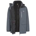 thumbnail image 2 of Trespass - Chaqueta Impermeable Edgewater II 3 en 1 para Hombre (Carbón) Trespass UTTP3772_carbon, 2 of 3