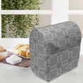 thumbnail image 3 of Orient Stand Mixer Cover, Abstract Oriental Ornaments Along Compass and Octangular Style Stars, Kitchen Appliance Organizer Bag Cover with Pockets, 5 Quarts, Charcoal Grey and White, by Ambesonne, 3 of 4