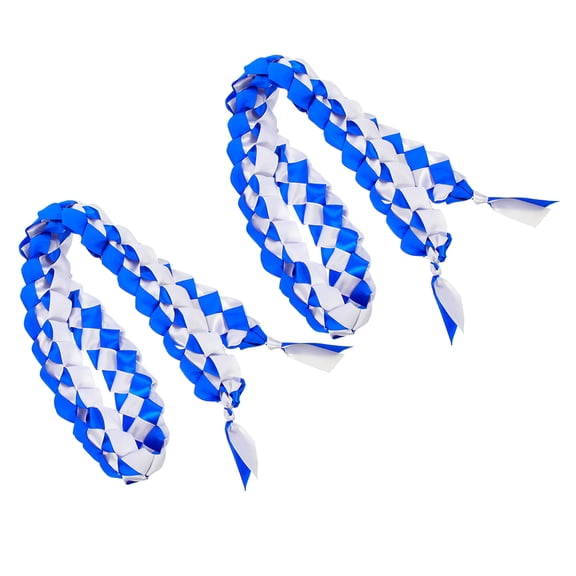 NIAIZEK Graduation Braided Cords, Blue Polyester, Lightweight and Decorative, 2Pcs