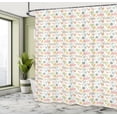 thumbnail image 4 of Ambesonne Hobby Shower Curtain, Knitting Balls of Wool Art, 69"Wx70"L, Rose Mustard, 4 of 4