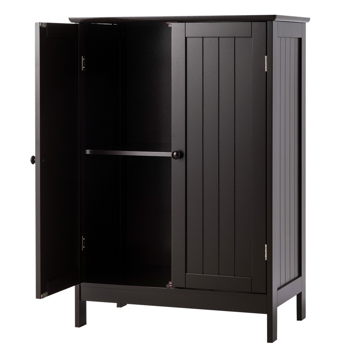RTYJGD bathroom floor standing storage cabinet, double door bathroom storage cabinet, MDF waterproof storage cabinet suitable for bathroom bedrooms 23.5  14  34 inches