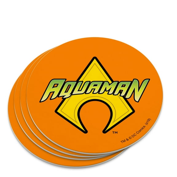 Aquaman Logo Novelty Coaster Set