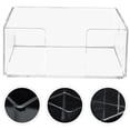 thumbnail image 4 of Dispensador de servilletas decorativo de acrílico transparente, organizador de servilletas transparente, 4 of 7