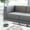 Gray, variant on Emma + Oliver Black LeatherSoft Modular Left Corner Chair with Quilted Tufted Seat