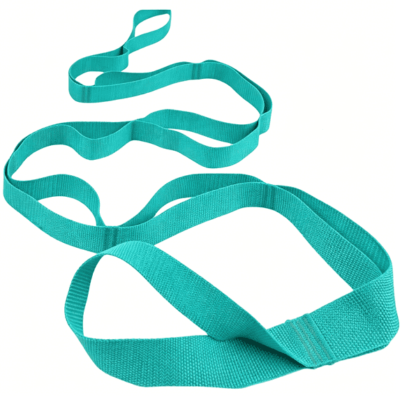 BESTSKY Stretching Strap Yoga Strap Physical Therapy for Home Workout,Exercise,Pilates and Gymnastics,10 Loops Non-Elastic Stretch Bands with Aesthetic Packaging for Women & Men