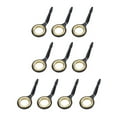 thumbnail image 3 of facefd 10x Stainless Steel Fishing Rod Guides Fishing Rod Tip Repair Kit Gold 10, 3 of 8