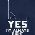 thumbnail image 3 of CafePress - Yes I'm Always Right Dark T Shirt - Men's Classic Graphic Cotton T-Shirt, 3 of 4
