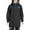 Black, variant on VIKAMAKA Women's Waterproof Long Raincoat with Detachable Hood Magnetic Closure and Reflective for Cycling Daily Wear(Khaki,XL)