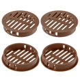 thumbnail image 1 of Uxcell Paquete de 4 Respiraderos de Soffit Redondos, Rejilla de Ventilación de Plástico de 50mm/2 Pulgadas para Baño Hogar/ Oficina/Cocina/Armario/Ropero [Marrón], 1 of 6