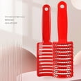 thumbnail image 3 of Hair Brush Red Large Curved Comb for Men and Women Featuring Stylish Design Ideal for Curly and Straight Hair Portable Construction for Easy Handling, 3 of 8