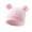 Pink, variant on Dakiuu Baby Beenie Winter Hat with Bear Ear for Infant Toddler Boys Girls Spring Fall Soft Knited Sku1l Cap
