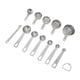 thumbnail image 3 of Juego De Tazas Medidoras, Escala Transparente De Acero Inoxidable, Juego De Cucharas Y Tazas Medidoras Fáciles De Usar, 12 Piezas Duraderas Para Cocinar, 3 of 7