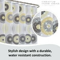 thumbnail image 2 of Raquel 15-Piece Bathroom 72x72 Shower Curtain Set, Yellow and Gray, 2 of 7