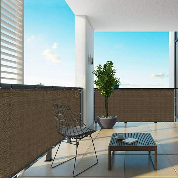 adviicd Balcony Privacy Screen Fence Cover, 3ft X16.4ft Deck Screen UV-Resistant