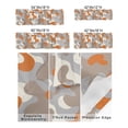 thumbnail image 3 of Kitchen Cafe Valance Curtain for Small Windows,Abstract Art Orange Gary Camouflage Army Military Rod Pocket Short Valances Camo Window Treatment Panel for Living Room/Bedroom/Bathroom,42x12in, 3 of 9