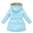 thumbnail image 3 of GYRATEDREAM Girl's Winter Coat Jacket Hooded Kids Toddler Waterproof Parka Outwear Warm Cotton Puffer Hooded Jacket for 4-10Y, 3 of 10