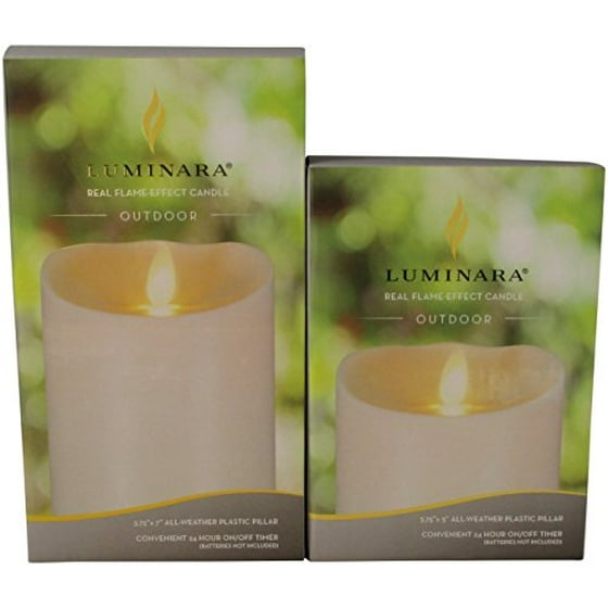 Luminara Outdoor Flameless Candle Plastic Finish Unscented Remote Luminara Outdoor Flameless Candle Plastic Finish Unscented Remote Ready Le Com