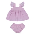 thumbnail image 1 of ITFABS Baby Girl Lace Ruffled Fly Sleeve Vest Tops+Cute Shorts Bloomer, 1 of 6