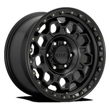 KMC Aluminum Rim KM545 TREK 17X9in Satin Black Finish, KM54579068718