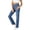 A-Navy, variant on Straight Leg Faux Jeans for Women Stretchy Pull on Jeggings Trendy Tummy Control High Waisted Denim Pants