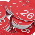 thumbnail image 3 of KAKOWELY tags 100pcs Numbered Key Tag Numbered Tags Plastic Numbered Circles Number Tags With Metal Rings Circular Numbered Key Tags For Organize1.38"X1.38"X0.04", 3 of 4