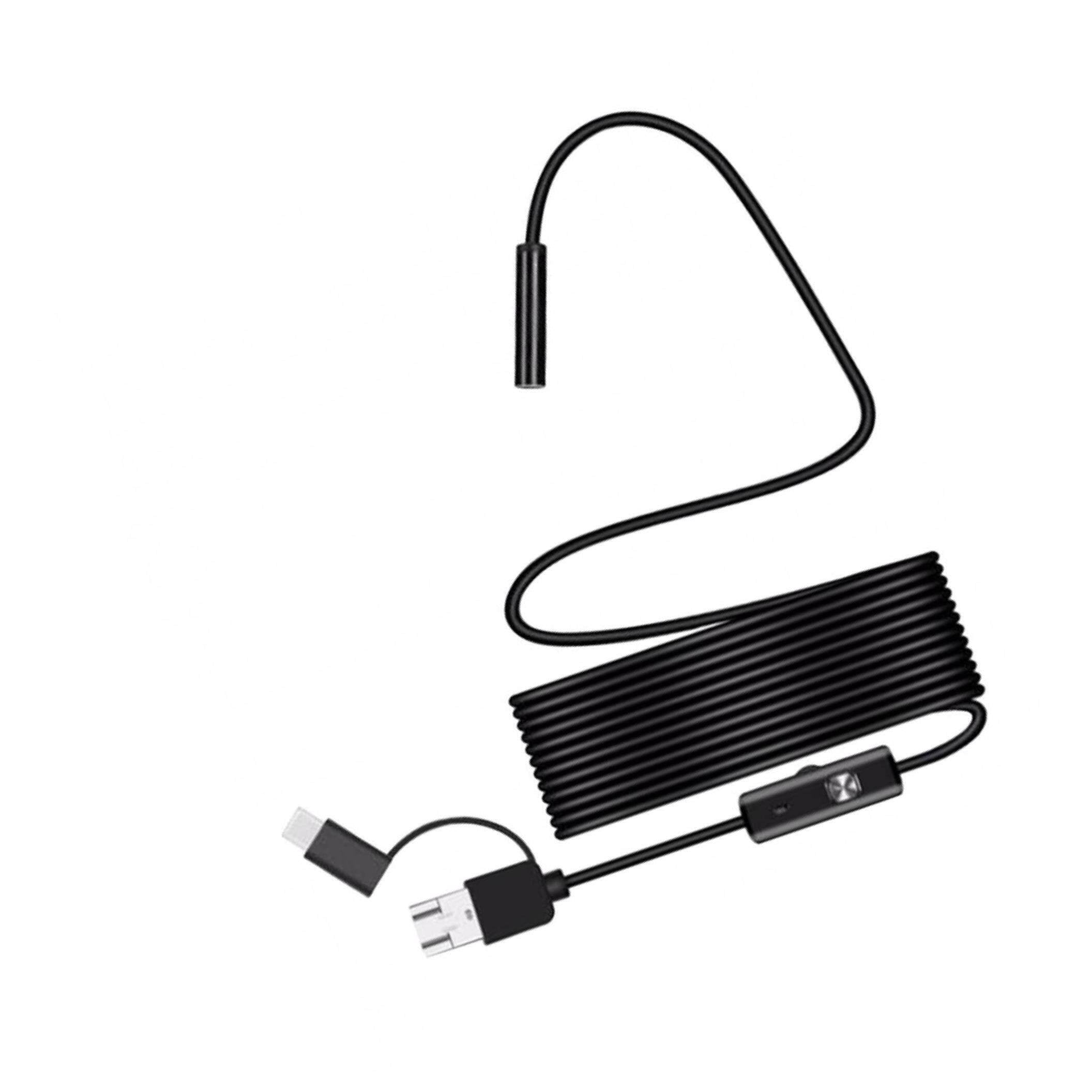 Caméra Endoscope Portable 8mm Caméra Étanche Caméra Réglable pour Téléphone Intelligent PC 3.5m