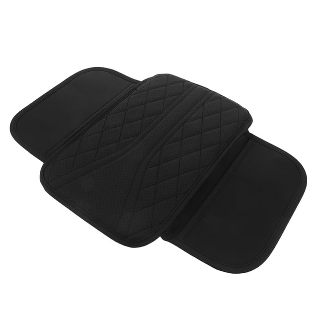 unbranded Protector Para Descansabrazos De Consola Central Negro Con Almacenamiento Y Acolchado Cómodo Para Autos Suv